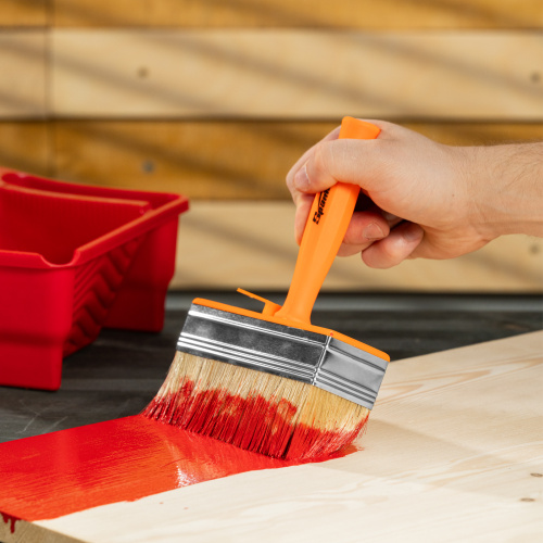 Кисть-ракля, 40х140 мм, натуральная щетина, пластмассовый корпус, пластмассовая ручка Sparta купить в Москве с доставкой по всей России | ProtosMarket.ru