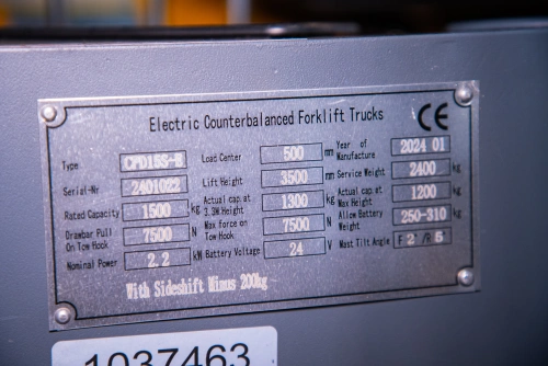 Погрузчик электрический трехопорный XILIN 1,5 т 3,5 м CPD15S-E сайдшифт купить в Москве с доставкой по всей России | ProtosMarket.ru