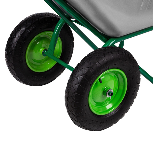 Тачка садово-строительная, 2-х колесная, усиленная, грузоподъемность 320 кг, объем 100 л купить в Москве с доставкой по всей России | ProtosMarket.ru