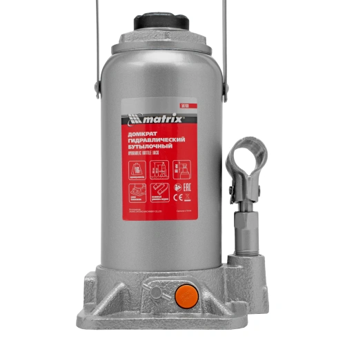 Домкрат гидравлический бутылочный, 16 т, h подъема 230-460 мм Matrix по ценам производителя в Казани с доставкой по всей России