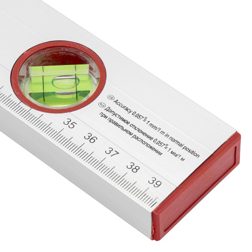 Уровень алюминиевый, 400 мм, 3 глазка, линейка Sparta по ценам производителя в Казани с доставкой по всей России