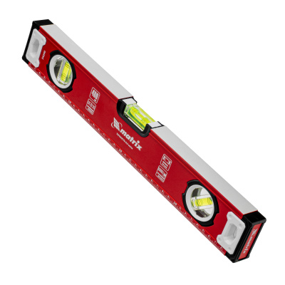 Уровень алюминиевый, фрезерованный, 3 глазка, 400 мм Matrix по ценам производителя в Казани с доставкой по всей России