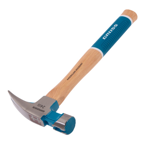 Молоток-гвоздодер, 680 г, угол 75, магнит, обрезиненная рукоятка AMERICAN HICKORY GROSS купить в Москве с доставкой по всей России | ProtosMarket.ru