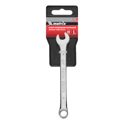 Ключ комбинированный, 9 мм, CrV, полированный хром Matrix купить в Москве с доставкой по всей России | ProtosMarket.ru