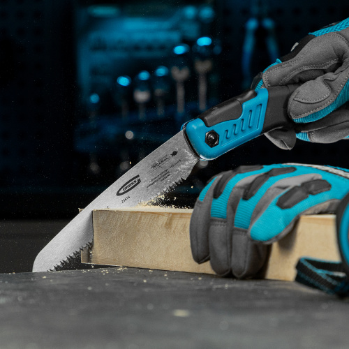 Пила по дереву Piranha, складная, для кемпинга и сада, 150 мм, 9-10 TPI, подкаленый зуб 3D, двухкомпонентная рукоятка Gross купить в Москве с доставкой по всей России | ProtosMarket.ru