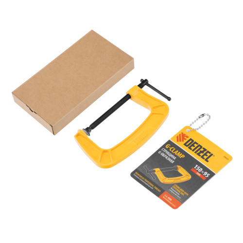 Струбцина G-образная, усиленная, 150 мм Denzel купить в Москве с доставкой по всей России | ProtosMarket.ru