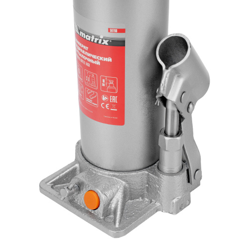 Домкрат гидравлический бутылочный, 8 т, h подъема 230-457 мм Matrix купить в Москве с доставкой по всей России | ProtosMarket.ru