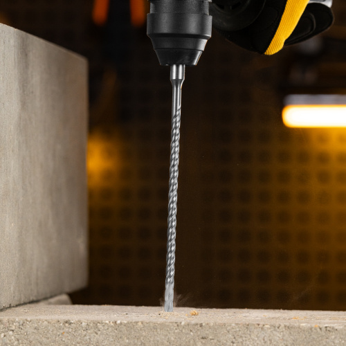 Бур по бетону, цельная крестовая пластина, 6x215 мм, SDS PLUS Denzel по ценам производителя в Казани с доставкой по всей России