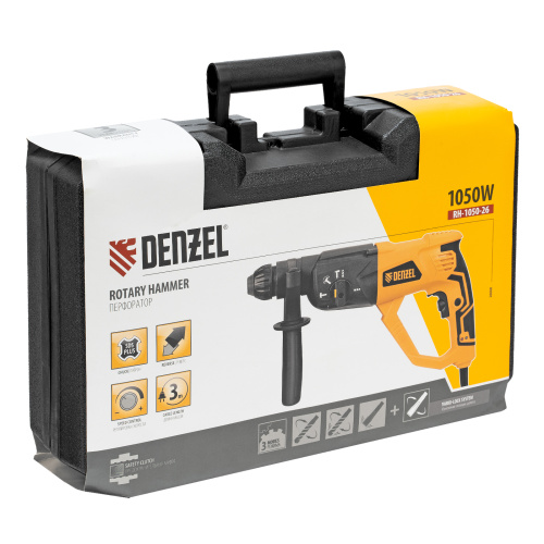 Перфоратор электрический RH-1050-26, SDS-plus, 1050 Вт, 3.2 Дж, 3 плюс 1 режим Denzel купить в Москве с доставкой по всей России | ProtosMarket.ru