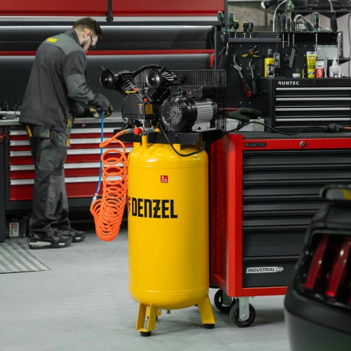 Компрессор воздушный BCV2200/100V, ременный привод , 2.3 кВт, 100 литров, 440 л/мин Denzel купить в Москве с доставкой по всей России | ProtosMarket.ru