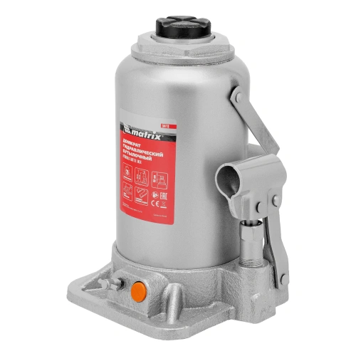 Домкрат гидравлический бутылочный, 20 т, h подъема 244-449 мм Matrix купить в Москве с доставкой по всей России | ProtosMarket.ru