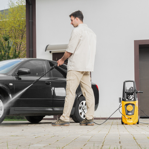 Моечная машина высокого давления R-170D, 2000 Вт, 170 бар, 360 л/ч, с барабаном Denzel купить в Москве с доставкой по всей России | ProtosMarket.ru