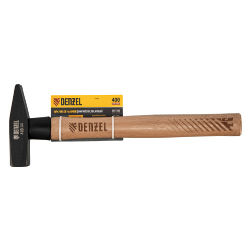Молоток слесарный, 400 г, кованый квадратный боек, буковая рукоятка Denzel купить в Москве с доставкой по всей России | ProtosMarket.ru