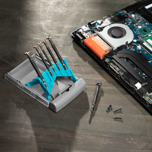 Набор отверток для точной механики, CrMo, металлические обрезиненные рукоятки, 6 шт, бокс трансформер Gross купить в Москве с доставкой по всей России | ProtosMarket.ru