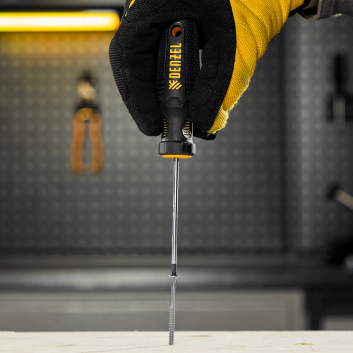 Отвертка PZ0x75 мм, CrV, трехкомпонентная рукоятка Denzel по ценам производителя в Казани с доставкой по всей России