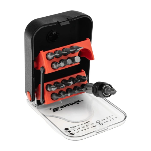 Набор бит, адаптер для бит, сталь S2, 18 предметов, пластиковый кейс Matrix купить в Москве с доставкой по всей России | ProtosMarket.ru
