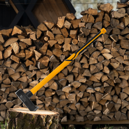 Колун-кувалда 4000 г, кованая, фибергласовая  рукоятка c TPR покрытием, 880 мм Denzel купить в Москве с доставкой по всей России | ProtosMarket.ru