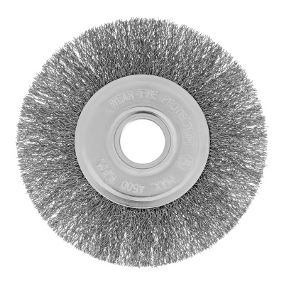 Щетка для УШМ, 125 мм, посадка 22.2 мм, плоская, витая проволока Сибртех по ценам производителя в Казани с доставкой по всей России