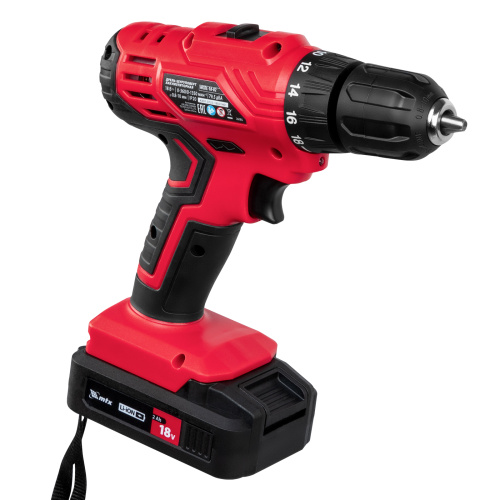 Дрель-шуруповерт аккумуляторная MCDL-18-02, Li-Ion, 18 В, 2 акк. MTX по ценам производителя в Казани с доставкой по всей России