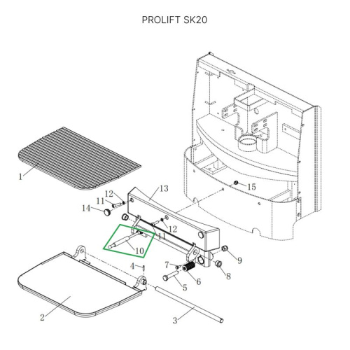 Амортизатор платформы оператора для штабелеров SDK, для тележек SK20 по ценам производителя в Казани с доставкой по всей России