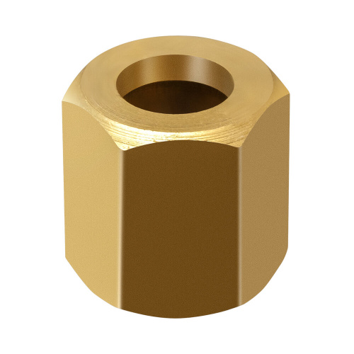 Гайка накидная М12х1,25, латунь купить в Москве с доставкой по всей России | ProtosMarket.ru