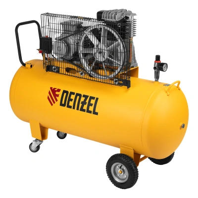 Компрессор воздушный BCI3000-T/200, ременный привод , 3.0 кВт, 200 литров, 530 л/мин Denzel купить в Москве с доставкой по всей России | ProtosMarket.ru