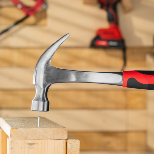 Молоток-гвоздодер, 450 г, цельнометаллический, двухкомпонентная рукоятка Matrix купить в Москве с доставкой по всей России | ProtosMarket.ru