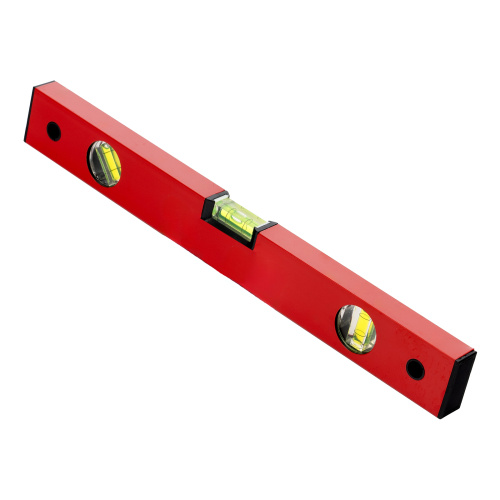 Уровень алюминиевый, 400 мм, 3 глазка, красный, линейка Matrix по ценам производителя в Казани с доставкой по всей России