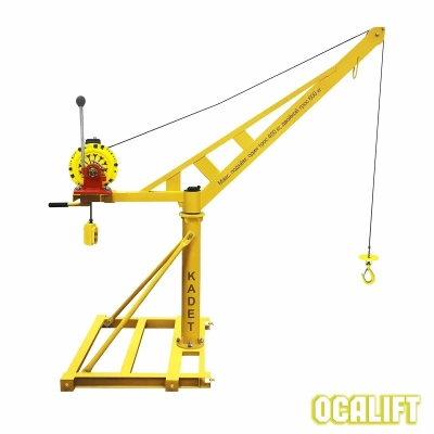 Мини кран KADET поворотный с лебёдкой TSA-CL 300 кг 60м Свободный спуск
