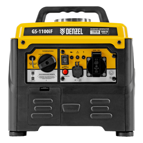 Генератор инверторный GS-1100iF, 1,1 кВт, 230 В, ручной старт DENZEL купить в Москве с доставкой по всей России | ProtosMarket.ru