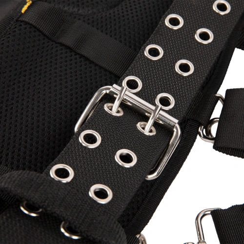 Пояс монтажника усиленный, с лямками, сумки поясные, держатель для молотка Denzel купить в Москве с доставкой по всей России | ProtosMarket.ru