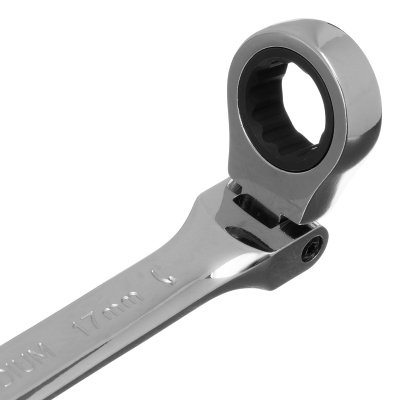 Ключ комбинированный трещоточный, 17 мм, CrV, шарнирный, зеркальный хром Matrix Professional купить в Москве с доставкой по всей России | ProtosMarket.ru