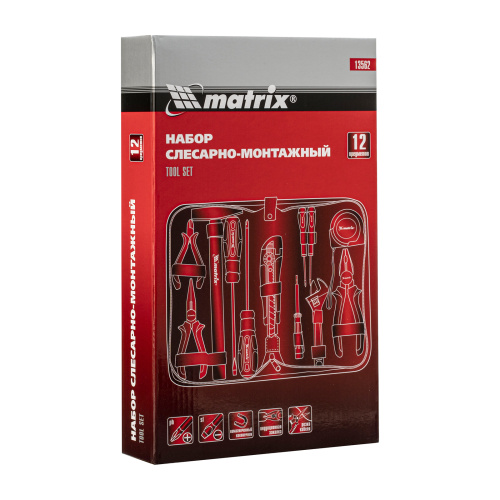 Набор инструментов бытовой, 12 предметов Matrix купить в Москве с доставкой по всей России | ProtosMarket.ru