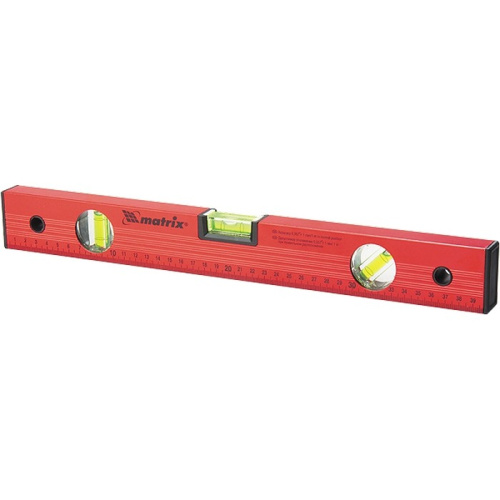 Уровень алюминиевый, 1800 мм, 3 глазка, красный, линейка Matrix купить в Москве с доставкой по всей России | ProtosMarket.ru