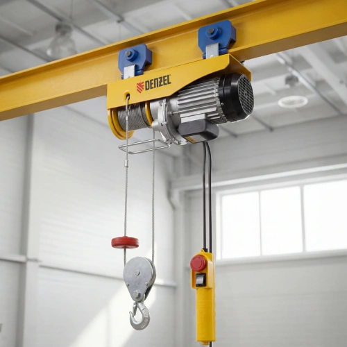 Тельфер электрический TF-1000,1 т, 1600 Вт, высота 12 м, 8 м/мин Denzel по ценам производителя в Казани с доставкой по всей России