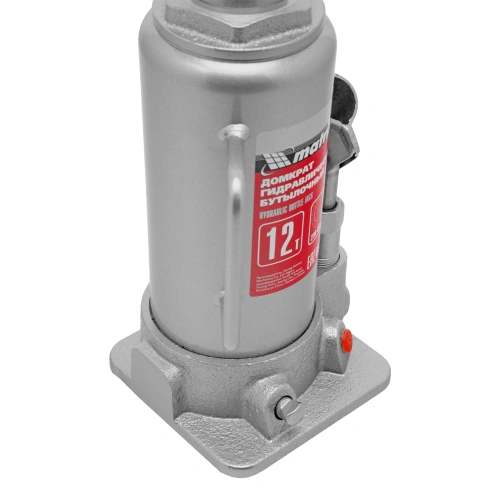 Домкрат гидравлический бутылочный, 12 т, высота подъема 230-465 мм Matrix купить в Москве с доставкой по всей России | ProtosMarket.ru
