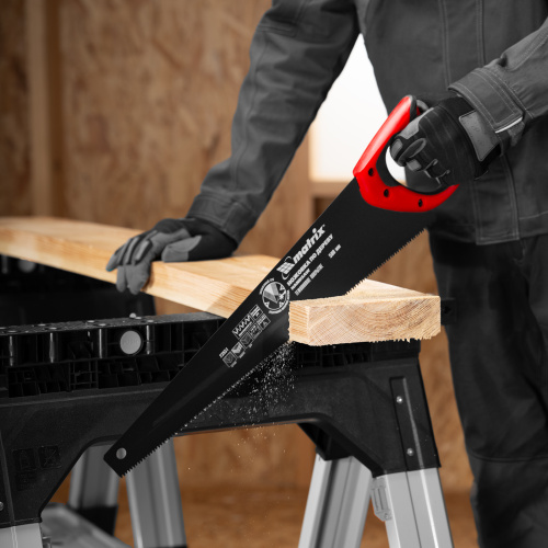 Ножовка по дереву, 500 мм, 7-8 TPI, зуб-3D, каленый зуб, тефлоновое покрытие полотна, двухкомпонентная рукоятка Matrix купить в Москве с доставкой по всей России | ProtosMarket.ru