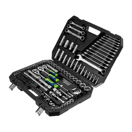 Набор инструментов, 1/2", 3/8", 1/4", пластиковый кейс 160 предм. Сибртех купить в Москве с доставкой по всей России | ProtosMarket.ru