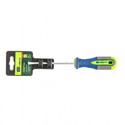 Отвертка, SL4 х 100 мм, CrV, трехкомпонентная рукоятка Сибртех купить в Москве с доставкой по всей России | ProtosMarket.ru