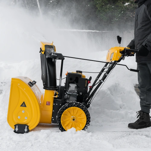 Бензиновая снегоуборочная машина SBM 610S PRO, 212 cc, электростартер, фара, обогрев Denzel купить в Москве с доставкой по всей России | ProtosMarket.ru