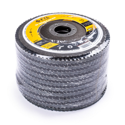 Круг лепестковый для шлифования по нержавеющей стали FTL Ergo цирконий 27 125 х 22,2 мм P80 по ценам производителя в Казани с доставкой по всей России