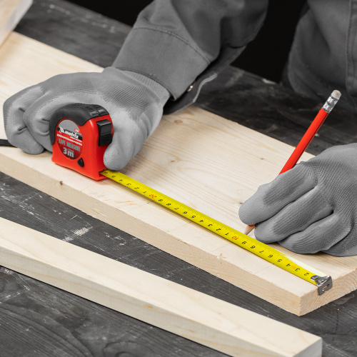 Рулетка Double fixation,3 м х 16 мм,обрезиненный корпус,двойная плавная фиксация Matrix по ценам производителя в Казани с доставкой по всей России