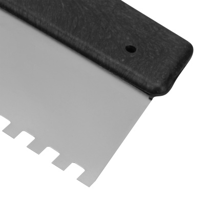 Шпатель из нержавеющей стали, 200 мм, зуб 8 х 8 мм, пластмассовая ручка Сибртех купить в Москве с доставкой по всей России | ProtosMarket.ru