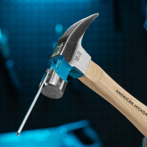 Молоток-гвоздодер, 280 г, угол 75, магнит, обрезиненная рукоятка American hickory GROSS купить в Москве с доставкой по всей России | ProtosMarket.ru