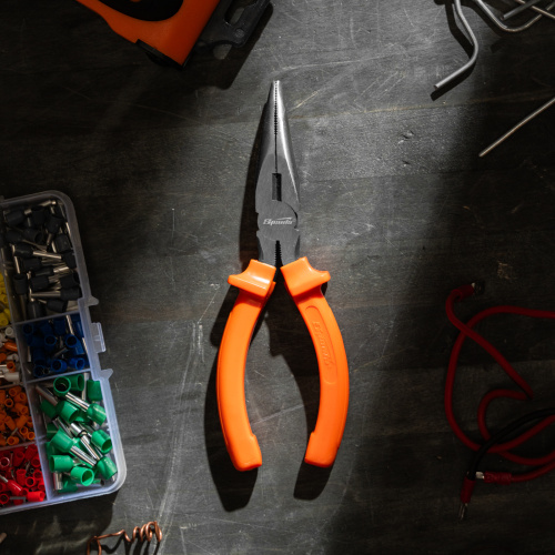 Длинногубцы изогнутые Classic, 160 мм, шлифованные, пластмассовые рукоятки Sparta купить в Москве с доставкой по всей России | ProtosMarket.ru