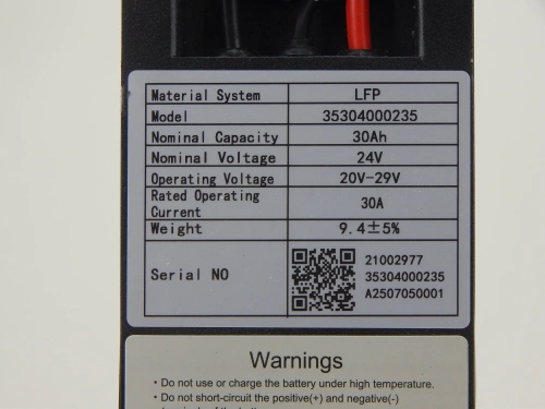 Аккумулятор литий-ионный (Li-ion) 24В/30Ач 520х85х195 для тележек CBD15W-II Li-ion по ценам производителя в Казани с доставкой по всей России