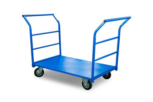 Тележка платформенная TOR ТП-Д (700х1200) с двумя ручками (колеса 160) купить в Москве с доставкой по всей России | ProtosMarket.ru