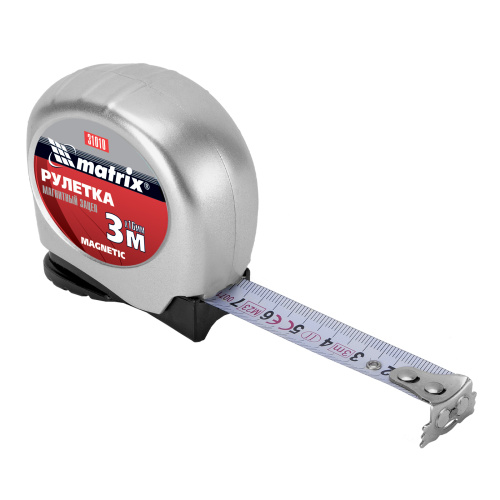 Рулетка Magnetic,3 м х 16 мм,магнитный зацеп Matrix по ценам производителя в Казани с доставкой по всей России