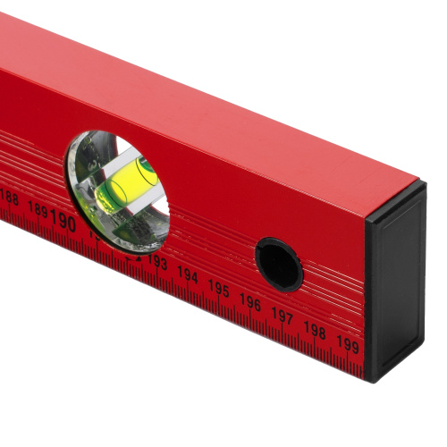 Уровень алюминиевый, 2000 мм, 3 глазка, красный, линейка Matrix по ценам производителя в Казани с доставкой по всей России