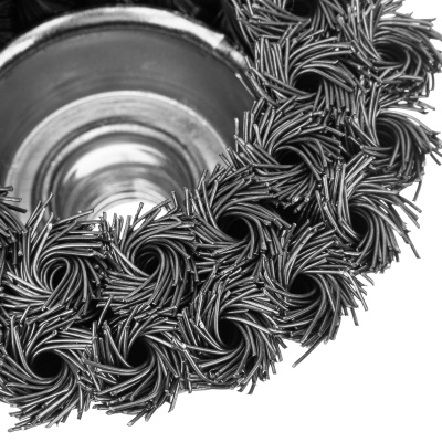 Щетка для УШМ, 75 мм, М14, "чашка", двухрядная, крученая проволока 0.5 мм Matrix купить в Москве с доставкой по всей России | ProtosMarket.ru